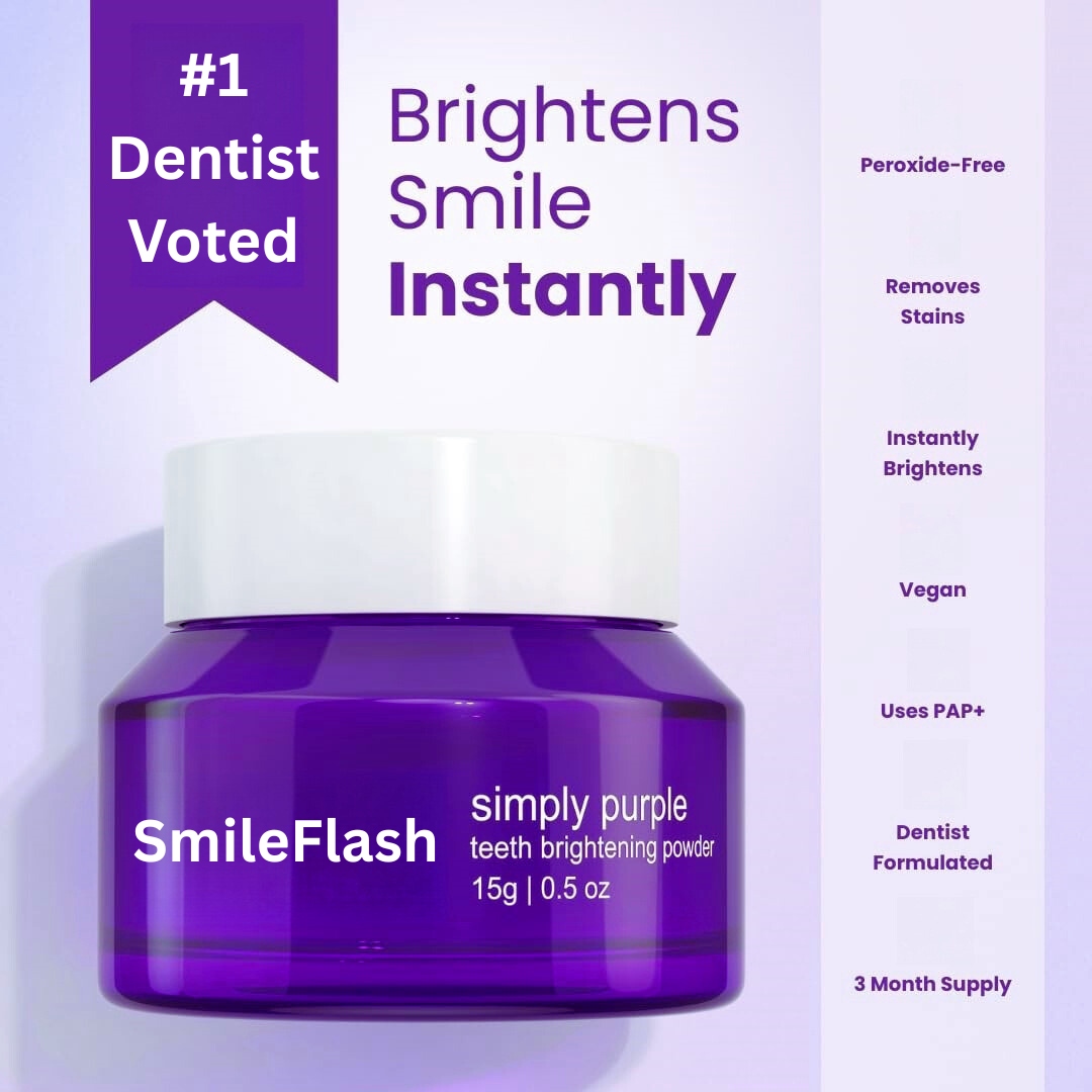 SmileFlash - Instant Teeth Whitening Powder! Luxury Teeth Whitening At Home!