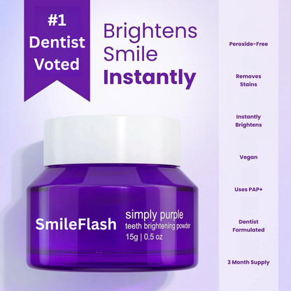 SmileFlash - Instant Teeth Whitening Powder! Luxury Teeth Whitening At Home!